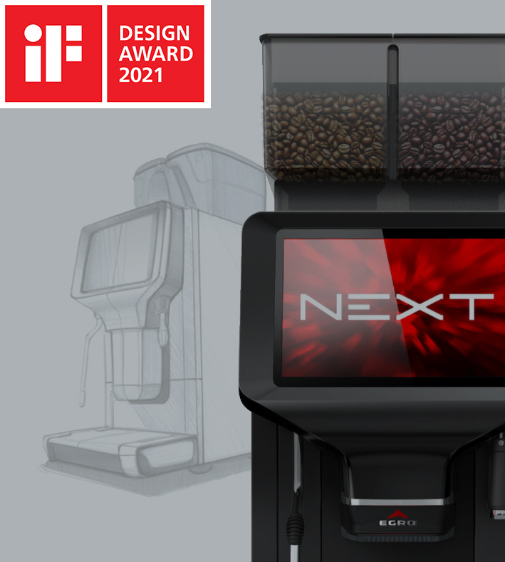 Egro Next Touch Coffee among the winners of the iF DESIGN AWARD