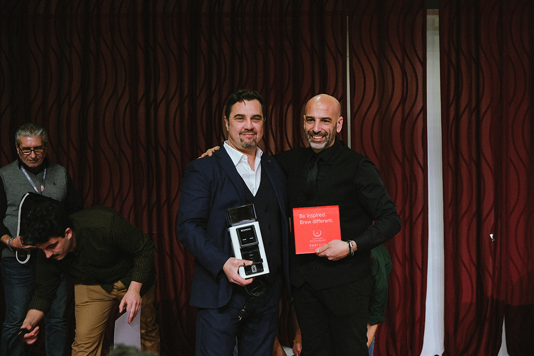 Marco Poidomani is the Italian Coffee Champion in Good Spirits with Rancilio Specialty RS1