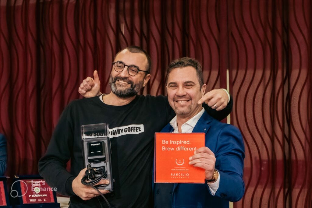 Andrea Villa vince il Campionato Italiano Coffee in Good Spirits con Rancilio Specialty RS1